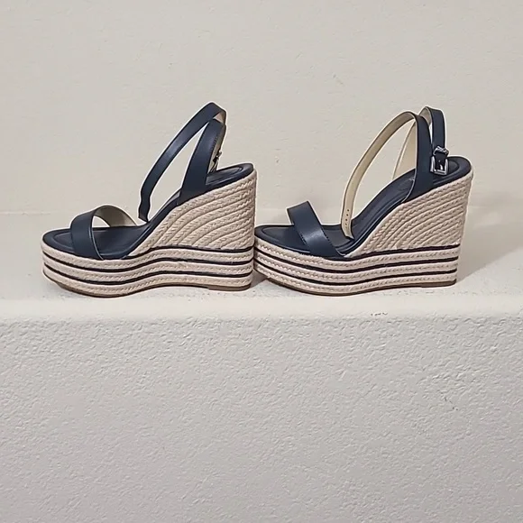 Michael Kors Navy Wedges - Picture 2 of 6